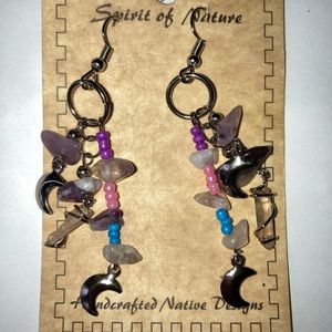 Spirit of nature crystal dangle earrings